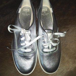 Keds for Kate Spade Silver Sneakers
